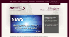 Desktop Screenshot of centralsavingsbank.com